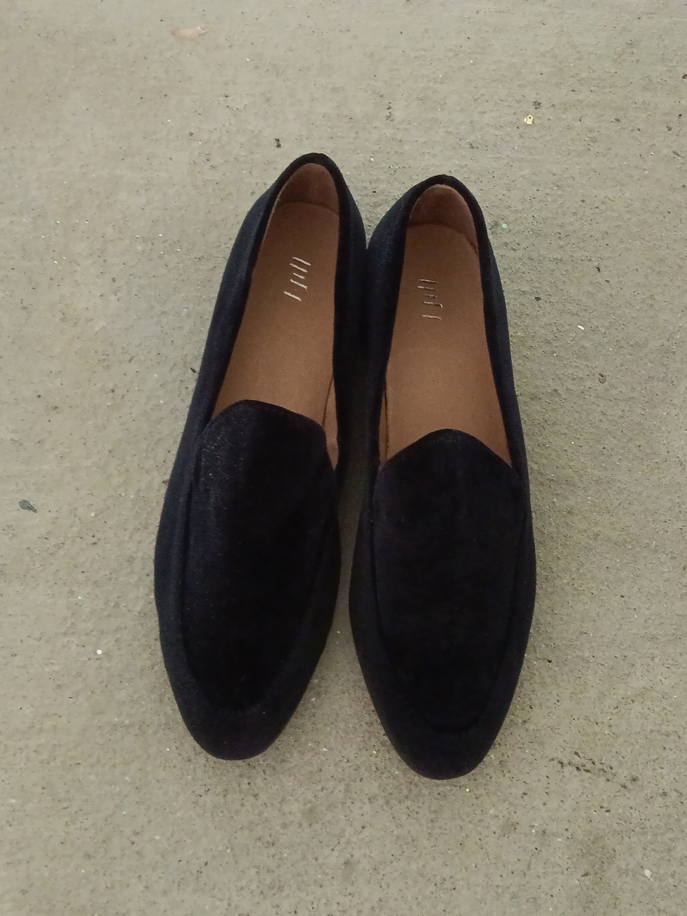 J.Jill Black Velvet Loafers